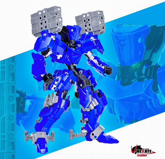 NEXATE PRIME遠距離射撃タイプ:V-LAST アーマーパーツセット(ブラック/ブルーver.)